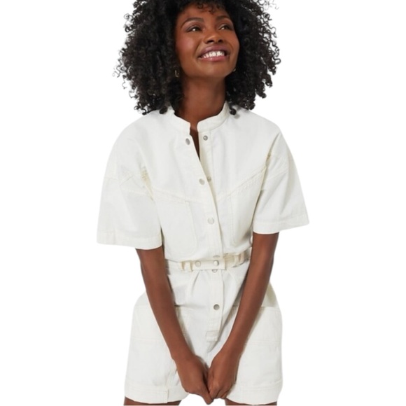 Isabel Marant Pants - Isabel MARANT ETOILE Kiara Belted Cotton Overalls 34